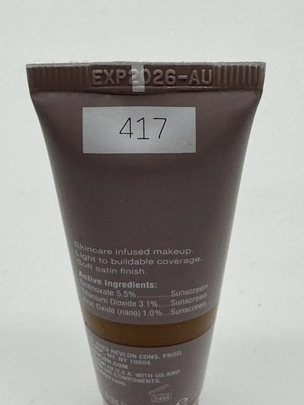 Revlon Illuminance Serum Tint 417 Warm Caramel SFP 15 Ginger Root Vitamin C & E